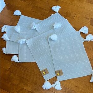 Placemat with Tassels set of 6